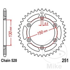 JT SPROCKETS Couronne de