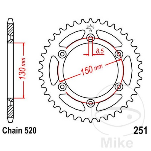 Sprockets couronne de - jt,