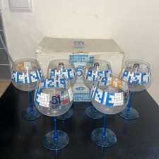 V1 CARTON 6 VERRES A PIED EN PLASTIQUE PISCINE PASTIS 51 TABAS / TRÈS BON ÉTAT