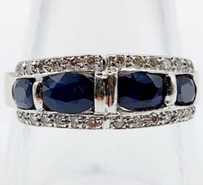 Bague jarretière or blanc 18k