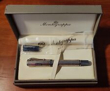 Stylo plume MONTEGRAPPA PRIVILEGE DECO ARGENT MASSIF ET PLUME OR18 CARATS