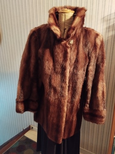 Vison veste pleine - vison, peau