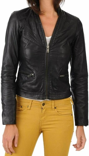 Veste cuir souple - cuir,