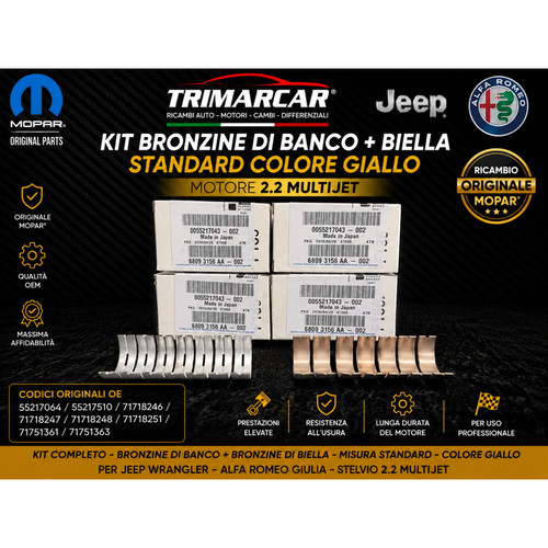 Kit coussinets bielle banco - coussinets,