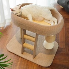 Arbre à chat en bois, tour mignonne pour chatons, pour exercice et repos