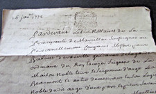 Bail à Ferme  classique  du XVIIIe siècle  - Cachet de Généralité La Rochelle -