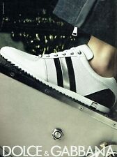 Publicité Advertising 109 2009  les baskets Dolce & Gabbana  DG