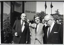  PHOTO PRESSE Jean Pierre CHEVENEMENT et Georges VOISIN de l'ILE BOUCHARD T201