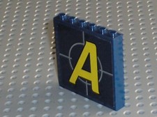 LEGO Agents NavyBlue Panel 1x6x5 Yellow A Ref 59349pb013 8635stk01 Set 8635