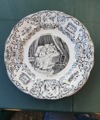 Assiette parlante porcelaine - parlante,