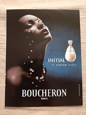 Publicité papier Parfum. Boucheron Initial de 2001 Perfume Ad
