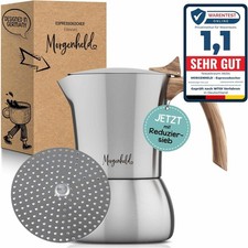 Petite cafetière à expresso en acier inoxydable de qualité supérieure avec