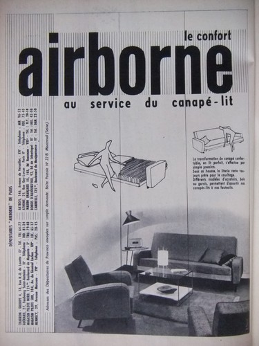 Publicité 1956 confort - 1956, le