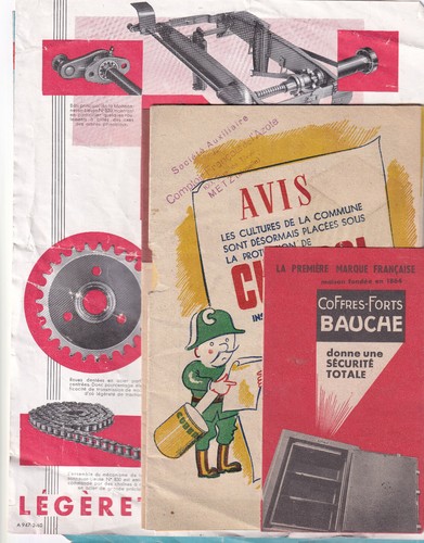 Lot anciennes publicités - d'anciennes,