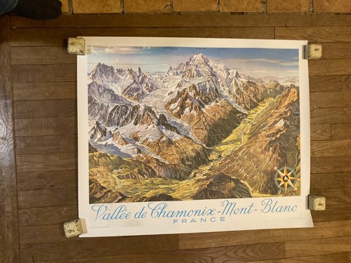 Affiche vallée chamonix - affiche,