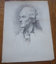 Etude Académie homme portrait