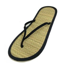 Expédié de Paris - Sandales Mixte Paille Tongs Geta Chaussure Solide Femme Homme