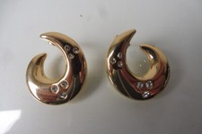 Pierre Lang Boucles D'Oreilles / Clous D'Oreilles, Doré Avec Des Pierres