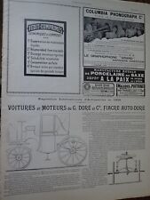 G. DORE voiture moteur +