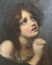 Très ancien tableau portrait