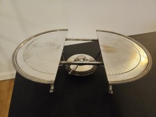 Chauffe Plat Métal Argenté