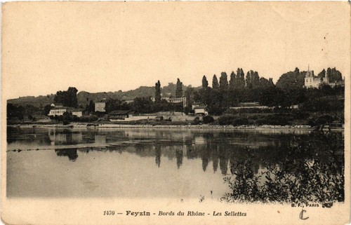 Cpa feyzin bords rhone les - cpa, du