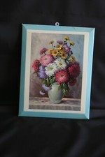 Tableau ancien  Vase de fleurs