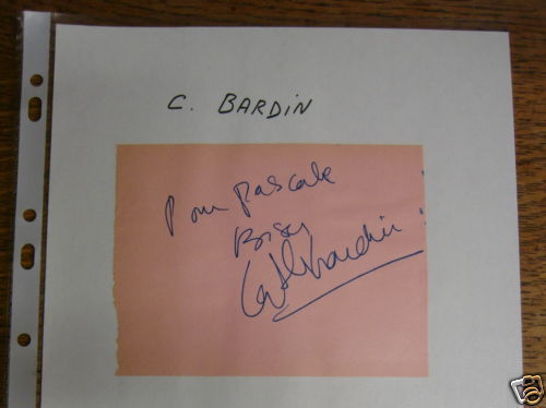 Autographe dédicace c - de,