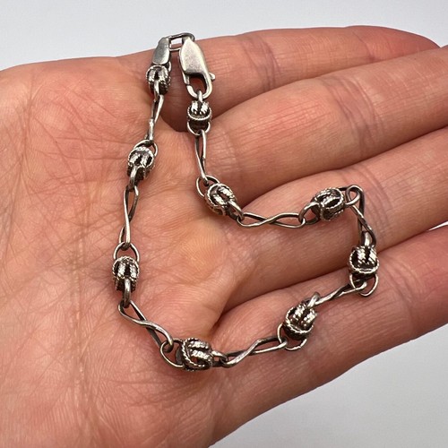 Ancien beau bracelet argent - beau, en