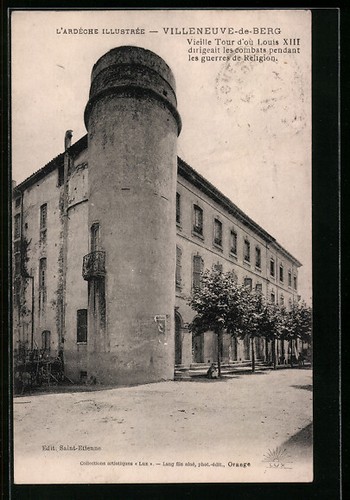 Cpa villeneuve berg - cpa, villeneuve-de-berg