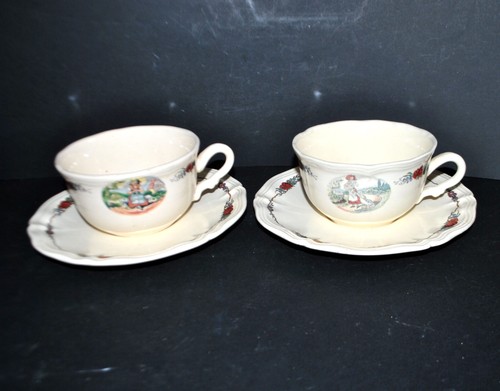 Sarreguemines lot tasses - sarreguemines,