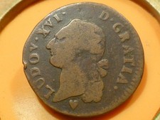 LOUIS XVI - SOL A L'ECU - 1785 BB - RARE & BELLE QUALITE TB+ !