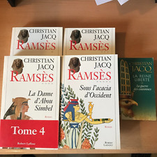 livres 108: 5 livres de christian JACQ