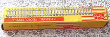 Boite "GéGé" de train électrique 6 bars droits traverses HO SNCF vintage