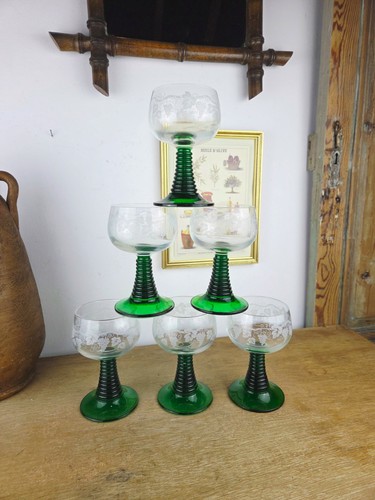 Lot verres vin alsace roemer - lot,
