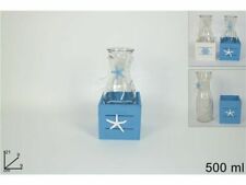 Coffre En Bois Fantaisie Marine Avec Carafe En Verre De 500ml