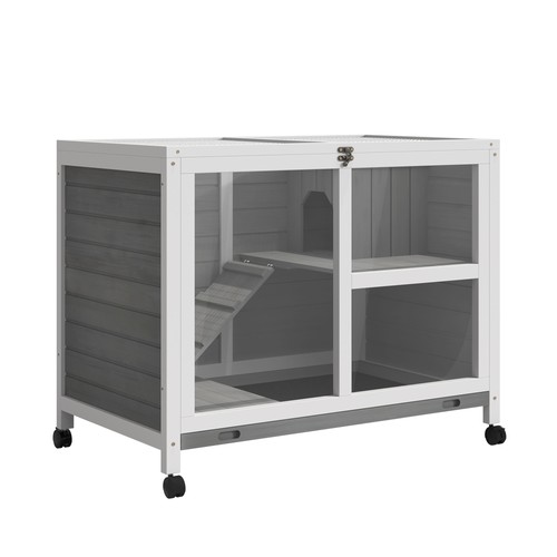 Pawhut clapier 5x53 3x73cm - clapier, 91.5x53.3x73cm