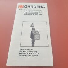Gardena Mode d'emploi livret 1163 programmateur électronique d'arrosage 2030