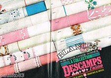 PUBLICITE ADVERTISING 065  1965  DRAPS  DESCAMPS L'AINE collection 65 (2p)
