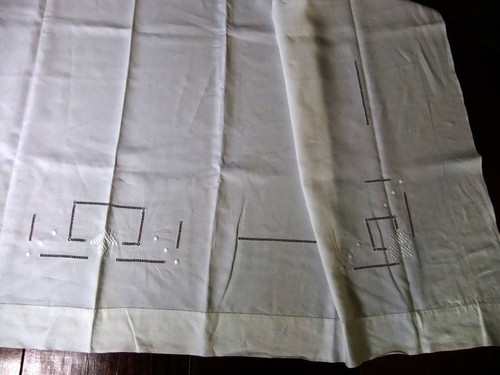 Drap ancien fil lin 2m25 - ancien,