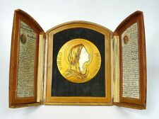 Médaille Dans Un Étui Bronze France 1890 Sign. O. RUFFONY " VIRGO MARIA "