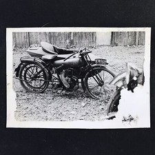 Ancienne Photographie photo Argentique  Moto Side Car photograph