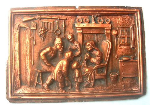 Plaque décorative bas relief - plaque,