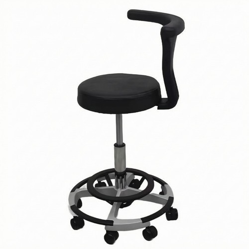 Tabouret médical noir - noir, assise