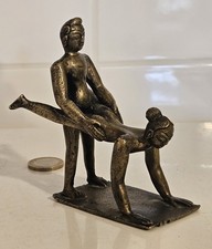 Sculpture érotique KAMASUTRA art couple Inde Asie Curiosa curiosité Vintage Sexe