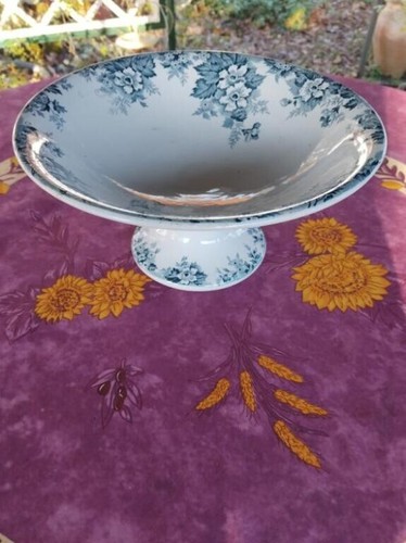 Compotier plat sur pied terre - plat,