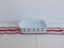 VAISSELLE BASQUE BLEU ET ROUGE PLAT A LASAGNE BASQUE