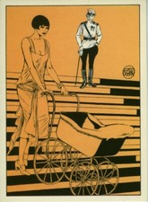 CREPAX LOUISE BROOKS CARTE POSTALE AEDENA 1985