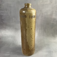 Bouteille en grès "Erven lucas bols't lootsje Amsterdam 1 liter" H.~30cm
