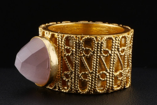 Bague argent pierre - bague, rose